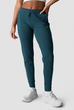 ICANIWILL - Activity Pants Wmn Dark Dusty Teal - Housut - Naiset - Treenivaatteet ICIW:ltä