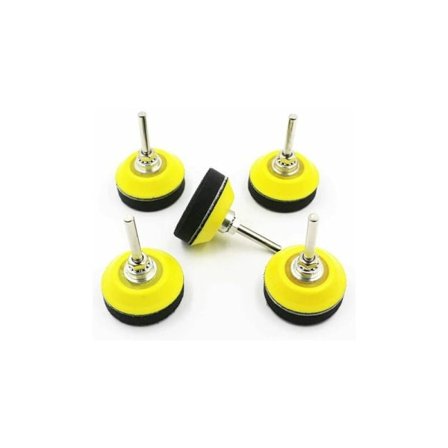 Poleringsslipdyna - 5 st borrplatta med kardborreband, 50 mm benplatta