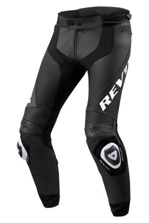Motorradhose Rev'It! Apex Schwarz/Weiß 46
