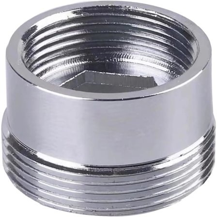 Haneadapter, Hun M18 til Han M22 Hanebobleradapter, Egnet til Luftblander til Tilslutning til Køkkenhane, (M18-M22)