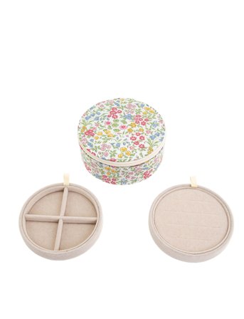 Jewelry Box Round Mw Patterned Bon Dep