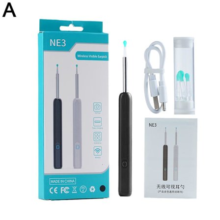 Trådlös HD Ear Wax Remover Kamera Öron Endoscope Spoon Pick Clea
