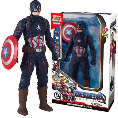 17 cm Marvel Spiderman Hulk Ironman Anime Action Figur Leksak Julklapp Pvc rörliga leder Luminous Doll Collection Modell Leksaker C with box D-17cm