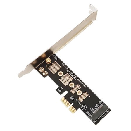 M2 SSD NVMe til PCIe X1 Adapterkort PCIe X1 til M2 Utvidelseskort Harddiskadapter M-Nøkkelgrensesnitt