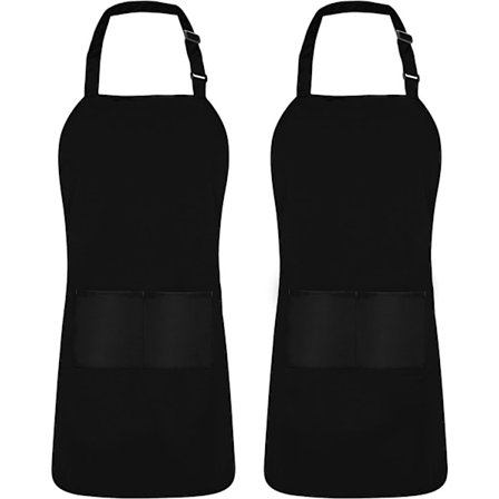 Säädettävä liivi-esiliina 2 taskulla - Säädettävä kaulanauha