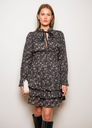 Harmony Dress Beige Botanic Beige Botanic / XS