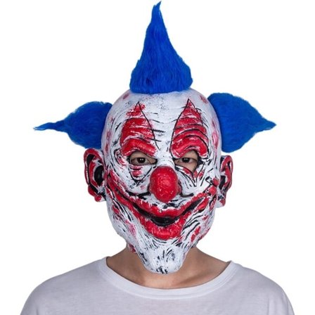 Klovne Maske Halloween Skremmende For Masquerade Latex Hodeplagg Kostume