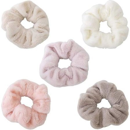 5 st Stora Torkande Scrunchies Tjocka Mjuka Hår Scrunchies Färgglada Hår Scrunchie