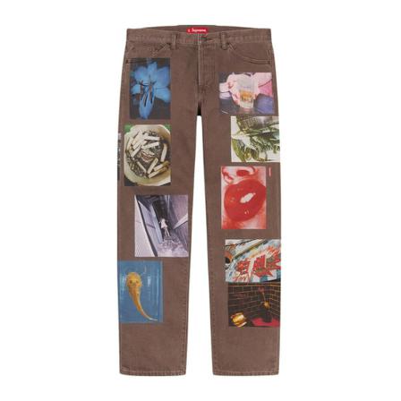 Supreme, Jeans Bruin, Heren, Maat:W36