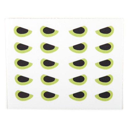 Angry Predator Eyes Chartreuse 6mm