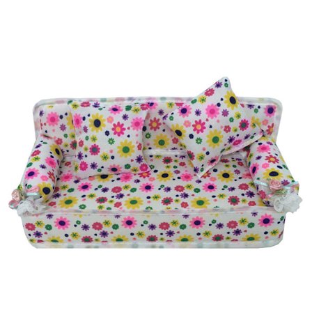 30 cm babydukke legetøj, møbler, mini stofsofa, stue