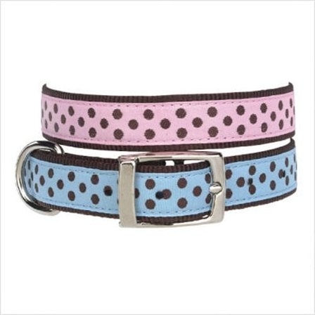 East Side Collection - Pastel Polka Dot Dog Hundhalsband - Blå- Hundhalsband