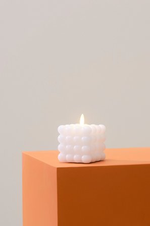 Jotex - Dot Kubbelys Led 9,5 Cm Hvit - FLAMME - Kjøp LED-lys hos Jotex