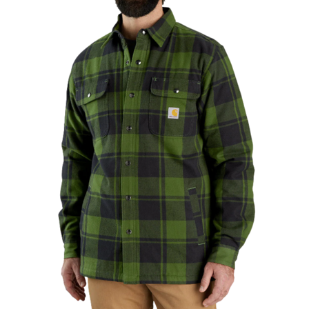 Carhartt Workwear Flannel Sherpa-Lined Shirt Jac Chive