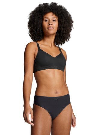 PUMA Puma Women One Size Brief 2P Hang - Black - ONE SIZE