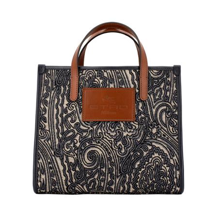 Etro, Tote Bags Blauw, Dames, Maat:ONE Size