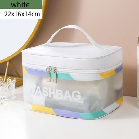 Vedenpitävä kosmetiikkalaukku, kosmetiikkakotelot VALKOINEN