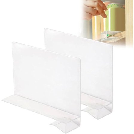 Transparent akryl hyllavdelare, garderob, avdelare utan borrning, handväskavskiljare, för sovrum, kök, butik, kontor