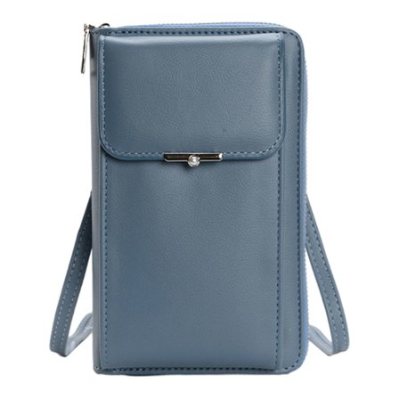 Small Leather Crossbody Bag for Women Lightweight Crossover Purse Shoulder Bag