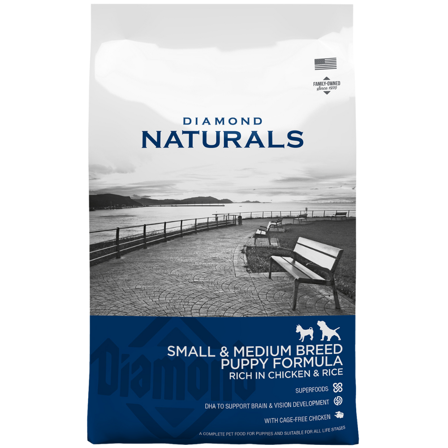 Diamond Naturals Small & Medium Puppy Chicken & Rice 15 kg