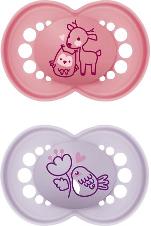MAM Original Sut Silikone 2-pak Pink 6-16 mdr., Børn & Forældre, Sutter, Silikonesutter