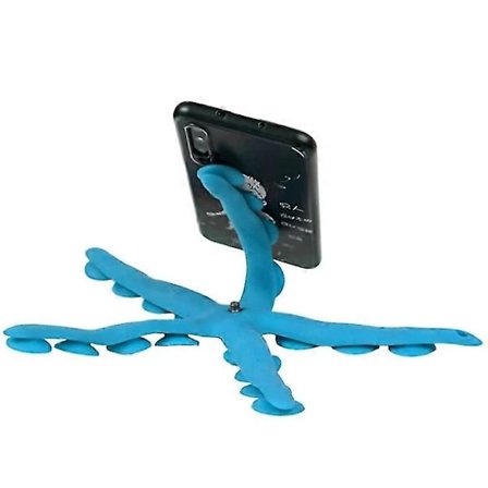 (Pow yeah!) Fleksibelt 5 Tentakel Sugekop Kamerafæste, Sugekop Blæksprutte-Inspireret Telefonstativ, 360° Roterbart Stativ
