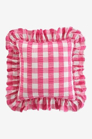 Jotex - Kissenbezug 50x50 Cm Rosa/weiß - MIMMI - Kaufe Dekokissen und Kissenbezüge bei Jotex