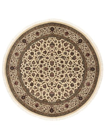 Sarough American Vloerkleed Handgeknoopt 248X248 Vierkant Bruin/Oranje India