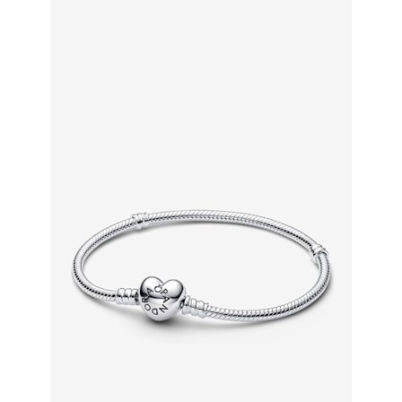 Pandora - Moments Sydän & Käärmeketju Rannekoru - Sterlinghopea