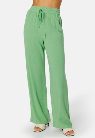 SELECTED Viva-Gulia Long Linen Pant Absinthe Green Klær