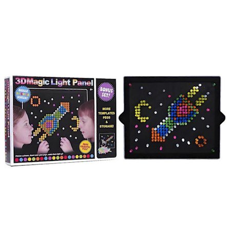 alphablocks Pedagogisk monteringsleksak för barn, Ljusplanmontering - självlysande Ljuspärlor rittavla 276 delar [D] A