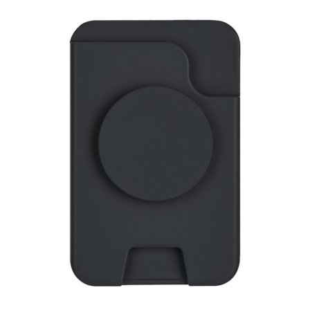 Magneettinen iPhone 12-15 -kotelo turvatyynyn jalustalla Black