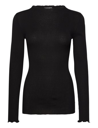 Silk T-Shirt Black Rosemunde