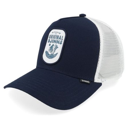 Djinns - Blå trucker Keps - Hft Cap Original Navy/White A-Frame Trucker @ Hatstore