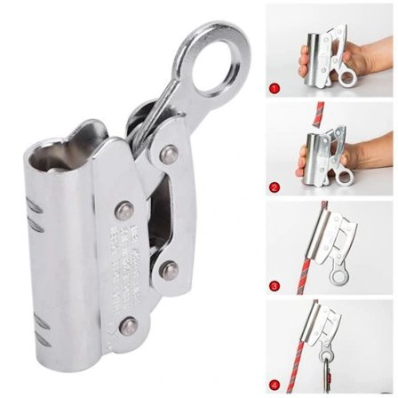 6kN automatisk ekspansionsudstyr legeret stål klatring anti-fald selvlåsende arbejde i højden udstyr DUO sikkerhedsline