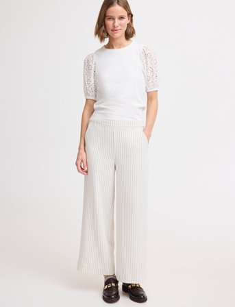 b.young Bysummer Puff Sleeve Tee - - White - XS