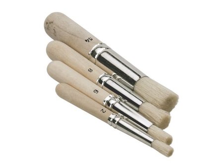 PLAYBOX Schablonpenselset 4/fp - Lyreco - Skola och förskola - Målarfärg och tillbehör - Penslar