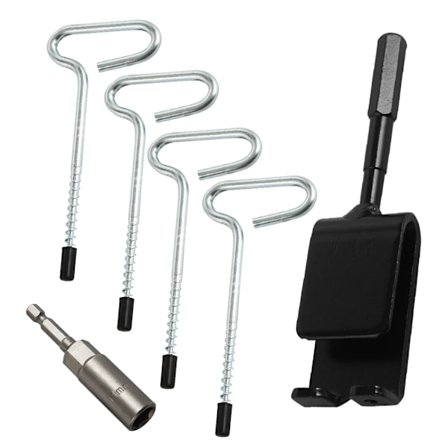 Tält hållare is fiske ankare verktyg is fiske skydd ankare med borr adapter hylsa