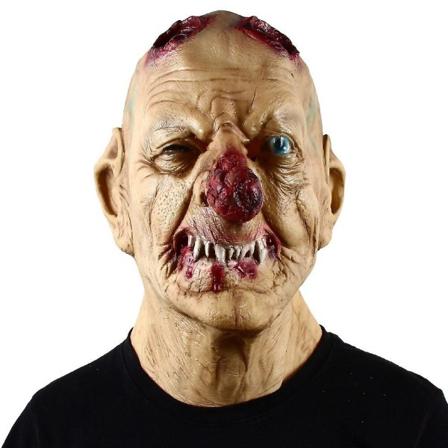 Skräck Mask Goblins Big Red Nose Skrämmande Halloween Kostym Party yellow
