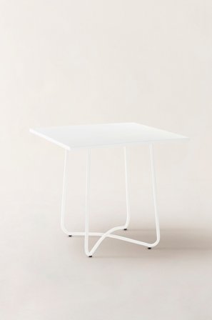 Jotex - Bord 74x74 Cm Matt hvit hvit - ANTIBES - Kjøp Hagebord hos Jotex