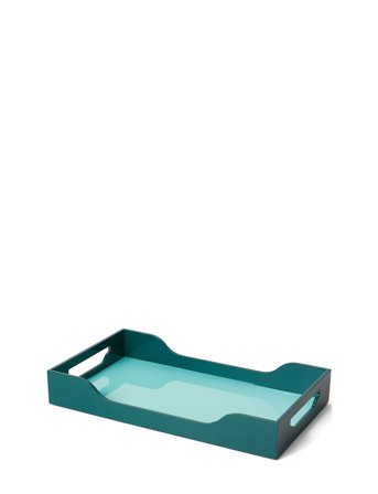 PRINTWORKS Lacquered Tray - Swell - Green - 20X 5X 34CM