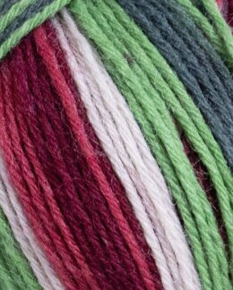 Garn Järbo Mellanraggi 100g Grön multi