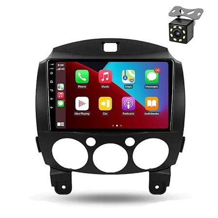 Bil Android Radio Multimedia Spiller for Mazda 2 Mazda 2 2007 2008 2009-2014 GPS Navigasjon 4G 2din-Perfet