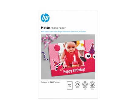 HP fotopapir - 25 ark - 10x15cm