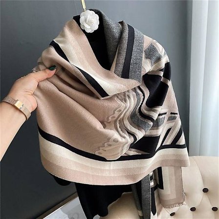 Varm vinter Cashmere Scarfs Dam 2022 Ny Tjock Häst Sjalar Wraps Dam Design Varumärke Pashmina Filt Foulard Bufanda Scarves