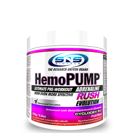 SNS Biotech PWO Hemopump Adrenaline Rush 250 g