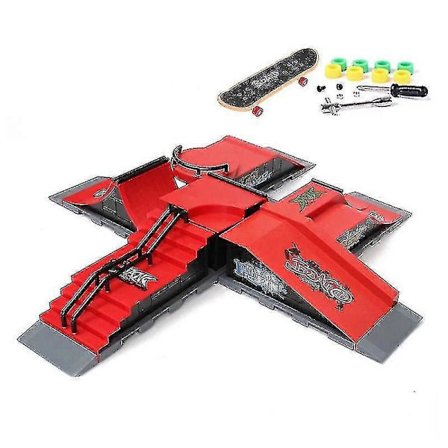 [14Y] Finger Skateboards Skate Park Rampe Deler Deck Sport Spill For Barn