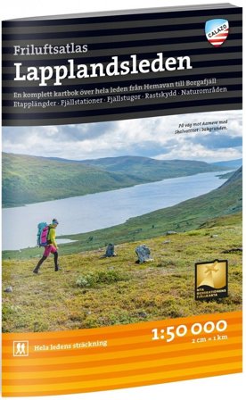 Calazo Friluftsatlas Lapplandsleden 1:50 000
