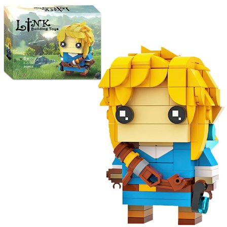 Breath of The Wild Link Byggesett for Voksne Barn, Link Minifigur Spillspiller Samling Kreative Byggeklosser Modell Leker, Kompatibel