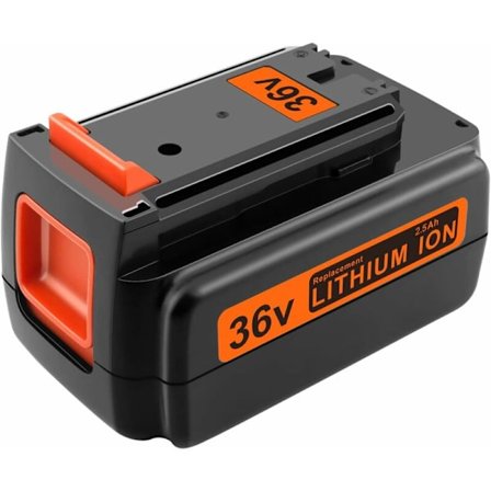LBXR36 2500mAh Udskiftningsbatteri til Black and Decker 36V Batteri BL20362 BL2536 LBXR36 LBX1540 LBX2540 LBX2040 LBX36 LST540 LCS1240